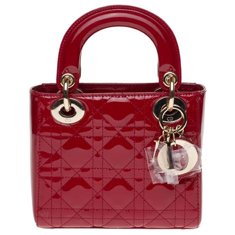 small lady dior patent leather|Lady Dior handbags.